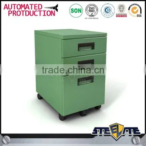 Livingroom Furniture Metal Mobile Storage Cabinet 3 Drawer Steel Movable Cabinet thumbnail-5