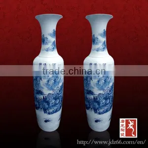 Anitque Chinese Blue and White Porcelain Vase for Home Decoration thumbnail-2