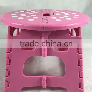 Plastic Round Mini Portable Folding Stool for Kids thumbnail-2