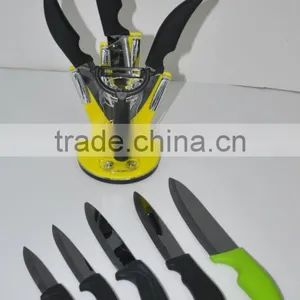 Black Ceramic Blade Knife and Acrylic Knife Holder thumbnail-1