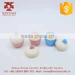 Wholesale Printed Cupcake Shaped Ceramic Jewelry Box thumbnail-4