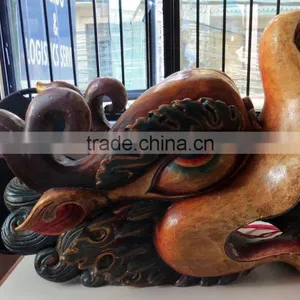 Dragon Mask Wall Hanging Decor Handmade in Nepal thumbnail-2