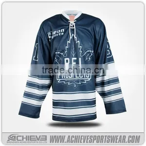 2016 Custom Sublimated V-neck Ice Hockey Jersey for Sale thumbnail-2