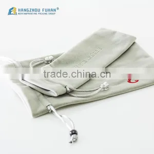Simple Design Top Great Debossed Logo Velvet Bag For Tie Pin thumbnail-4