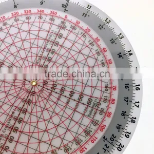 CYA Brand Plastic Round Flight Calculation Wheel Aviation Plotter for Pilot Training One Pcs per Leather Bag Packing #E6B-Circ thumbnail-2