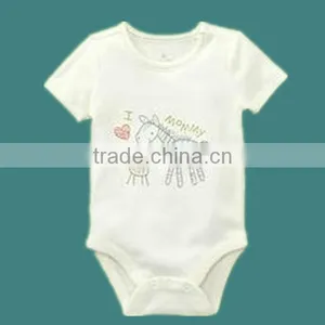Cotton Short Sleeve Baby Romper, Baby Clothes thumbnail-1