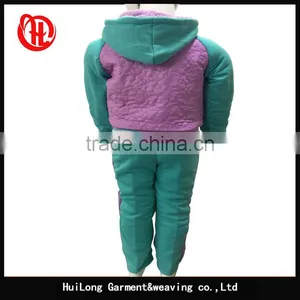 New Design pu Fabric Wholesale Jogging Clothing Sets thumbnail-3