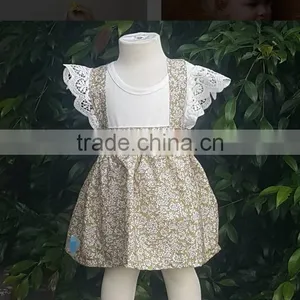Latest Summer Bubble Skirt Baby Girls Spaghetti Strap Dress Patterns For Girls thumbnail-2