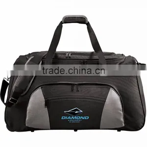 Excel 26" Wheeled Travel Duffel Bag - Features a Hideaway Wheeled System With a 14" Telescoping Handle and Comes With Your Logo. thumbnail-3