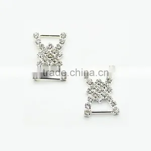 Durable Shinny Diamonds Rhinestones Buckles With Foldover Elastic for Shoes Hair Ties Decoration - Stone Shoe Buckle thumbnail-6