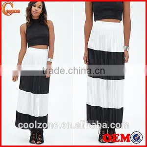 2015 New Arrival Chiffon Pleated Skirt Latest Skirt Design Pictures Long Skirts thumbnail-1