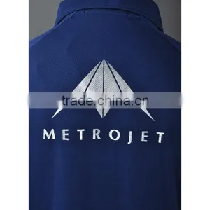 Blue Color Workwear Polo Long Sleeve Shirt Sport Dry Fit Polyester thumbnail-5
