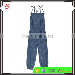 Kids Romper Baby Clothes Blue Denim One Piece Jumpsuit Wholesale Childrenis Clothing thumbnail-1