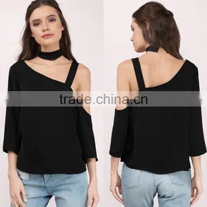 2017 Latest Fashion Design Lady Clothing Summer Top Women thumbnail-1