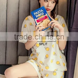 2016 New Summer Short-sleeved Cotton Cone Cartoon Ladies Pajamas Hot Style Factory Direct Sale thumbnail-4