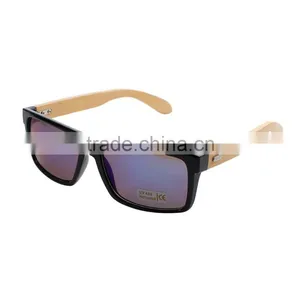 2017 Made In China Wholesale Blue Violet Natural PC & Bamboo Sunglasses For Men thumbnail-1