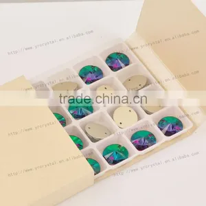 Rivoli 18 mm Flat Back Sew on Stones Beads for Wedding Dress thumbnail-3