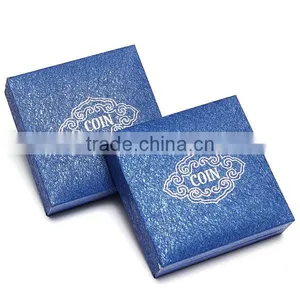 2016 New Arrival Coin Medal Presentation Box Display Case Single Coin Blue Holder With Capsule thumbnail-2