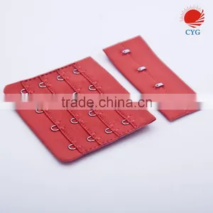 Gold Supplier Sell Red Nylon Bra Hook and Eye Tape Extender thumbnail-2
