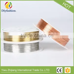 0.25 mm Silver Gold Plated Copper Wire Designs Beads Jewelry Making thumbnail-3