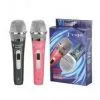 Pink and Gray Karaoke Wire Vocal MIC Set thumbnail-1