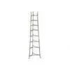 8 Tier Wall Mounted Pot Rack , Silver Kitchen Storage Fixture thumbnail-1