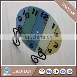 Sublimation Tempered Glass Clock, Smooth Surface With White Coating,round Shape Dia200*4mm or Square Shape 200x200x4mm thumbnail-1