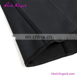 Latex Rubber Black 9 Steel Boned Figure Shaping Women Buckle Corset Women thumbnail-6