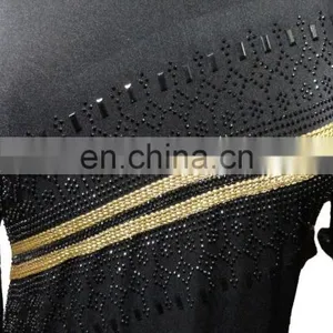 Designer Collections Dubai Burkha With Diamond Stone Work / Casual Daily Occasion Wear Abaya For Women (dubai Abaya 2017) thumbnail-3