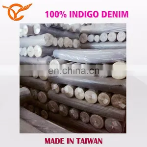 Made In Taiwan 100% Indigo Denim Fabric Stock Lots thumbnail-3