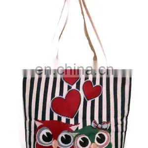 Elephant Design Cotton Canvas Tote Bag thumbnail-3