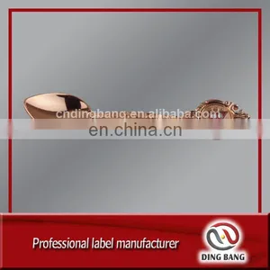 Wholesale Individual Package Coffee Use And Custom Enamel Logo Type High Grade Small Size Rose Gold Color Souvenir Metal Spoon thumbnail-1