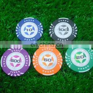 Chirstmas Golf Plastic Poker Chip Ball Markers / Printing Sticker on Both Side Plastic Ball Marker thumbnail-2