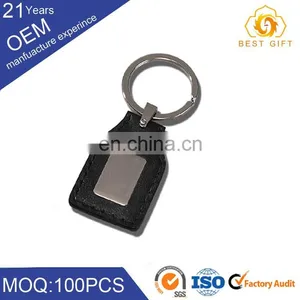 Keychain Best Promotional Gifts Custom Logo PU and Metal Key Ring thumbnail-5