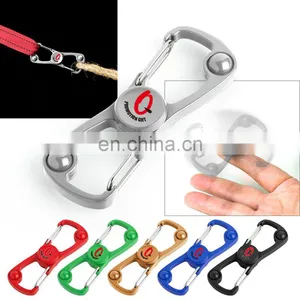 Promotion Gift Dual Zinc Alloy Carabiner Fidget Spinner thumbnail-1