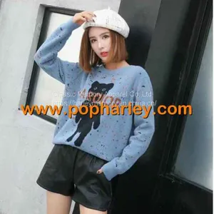 Factory Wholesale Woman Velvet Mink Sweater thumbnail-2