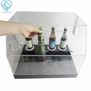 2018 New Multifunction Acrylic Wine Bottle Display Holder Stand for 4 5 Bottles thumbnail-3