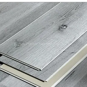 SPC Floor Plastic Flooring Sheet Tiles Slotted Click Lock 4.0mm Thickness 0.4mm Wear Layer thumbnail-1