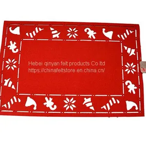 Cheap Wholesale Eco-friendly Christmas Felt Coaster thumbnail-4