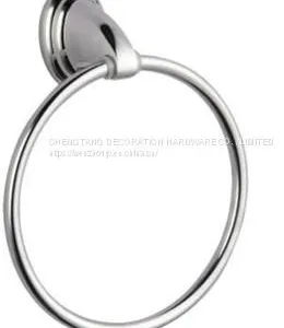 Hotel and Home Bathroom Hanging Towel Ring, Modern Bathroom Accessory Wall Mount Napkin Hanger Small Towel Ring thumbnail-1