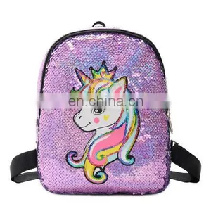 Glitter Backpack Unicorn Kids Girls Boys Sequin Backpacks Knapsack School Bag Teenage Rucksack Kindergarten Travel Bags thumbnail-5