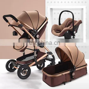 New 2018 Baby Stroller 3 In 1 For 0-3 Years Baby Prams With Removable Shopping Basket thumbnail-5