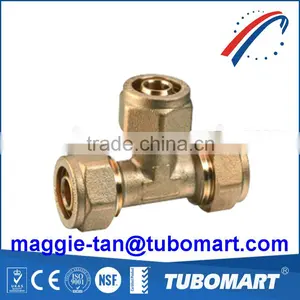Brass Compression Pex Fitting for Pex Multilayer Water Pipe thumbnail-2