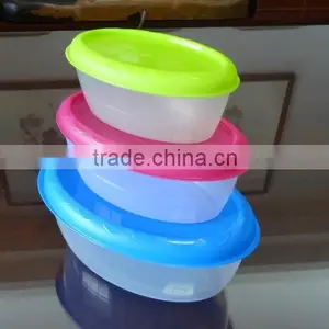 Good Selling 3 Pcs Oval Food Storage Container thumbnail-2