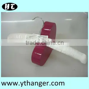 EM1307-019 White Satin Hanger White Hanger With Satin Padded thumbnail-1