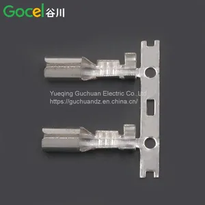 4.0 Horizontal Strap Head Spring Socket Terminal Horizontal Feed Brass Tin Plated thumbnail-4