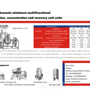 Miniature Multifunctional Extraction, Concentration and Recovery Unit Units, Extractor, Concentrator thumbnail-2