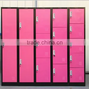 (DL-SL1)China Manufacturer Folding Colorful 4 Tier Steel Lockers Storage Locker for Employee/vertical 4 Door Steel Metal Locker thumbnail-3
