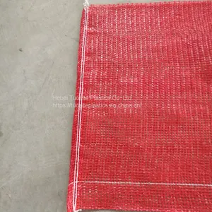 Tubular Polypropylene Mesh Bags With Drawstring/Onion Vegetable Storage Packaging Sacks thumbnail-3