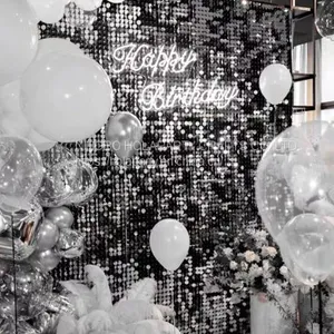Shimmer Wall Sequin Panels DIY Party Backdrop Decorations for Birthdays Weddings and More Other Events thumbnail-1